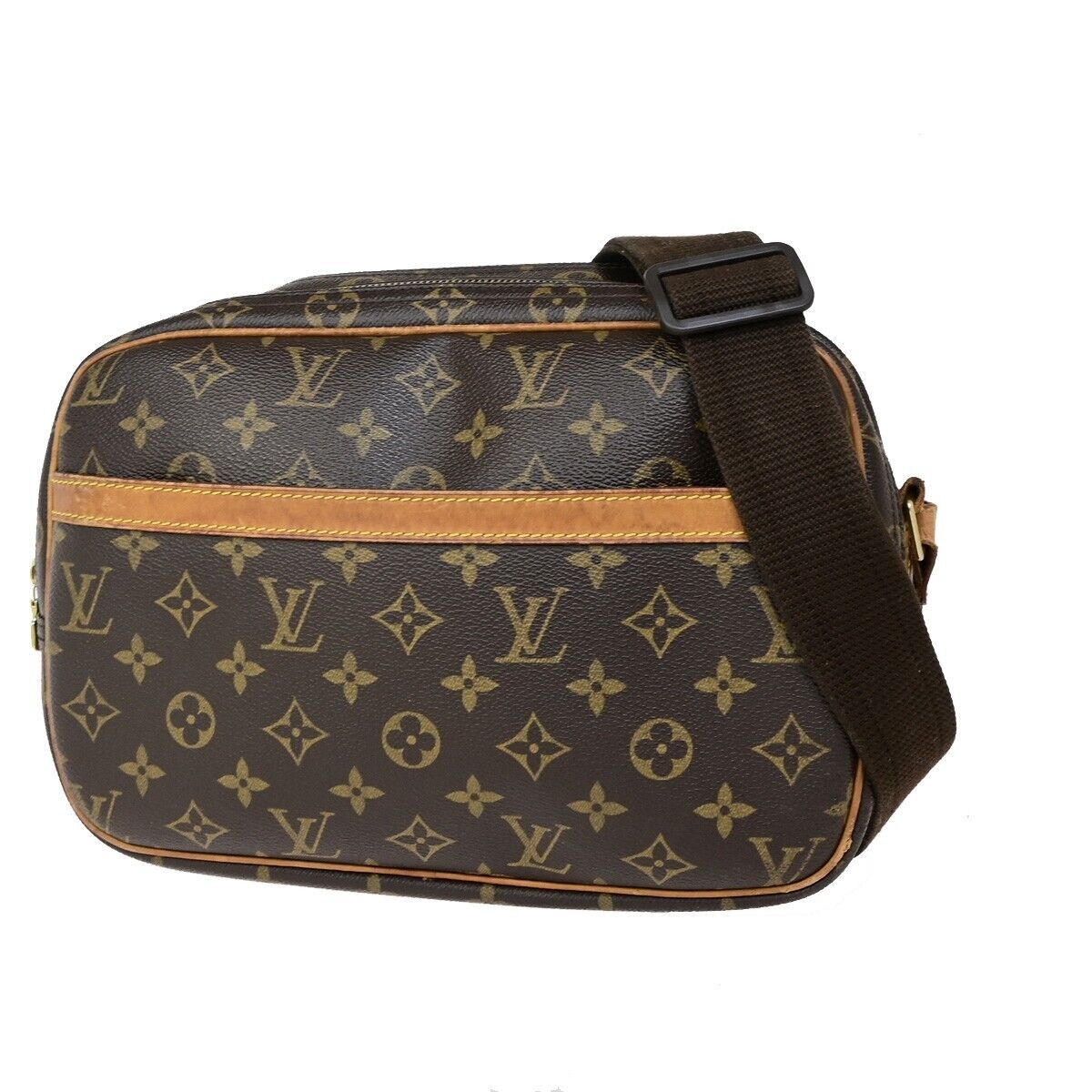 LOUIS VUITTON Reporter PM Crossbody Shoulder Bag Monogram Leather M45254 30FB169