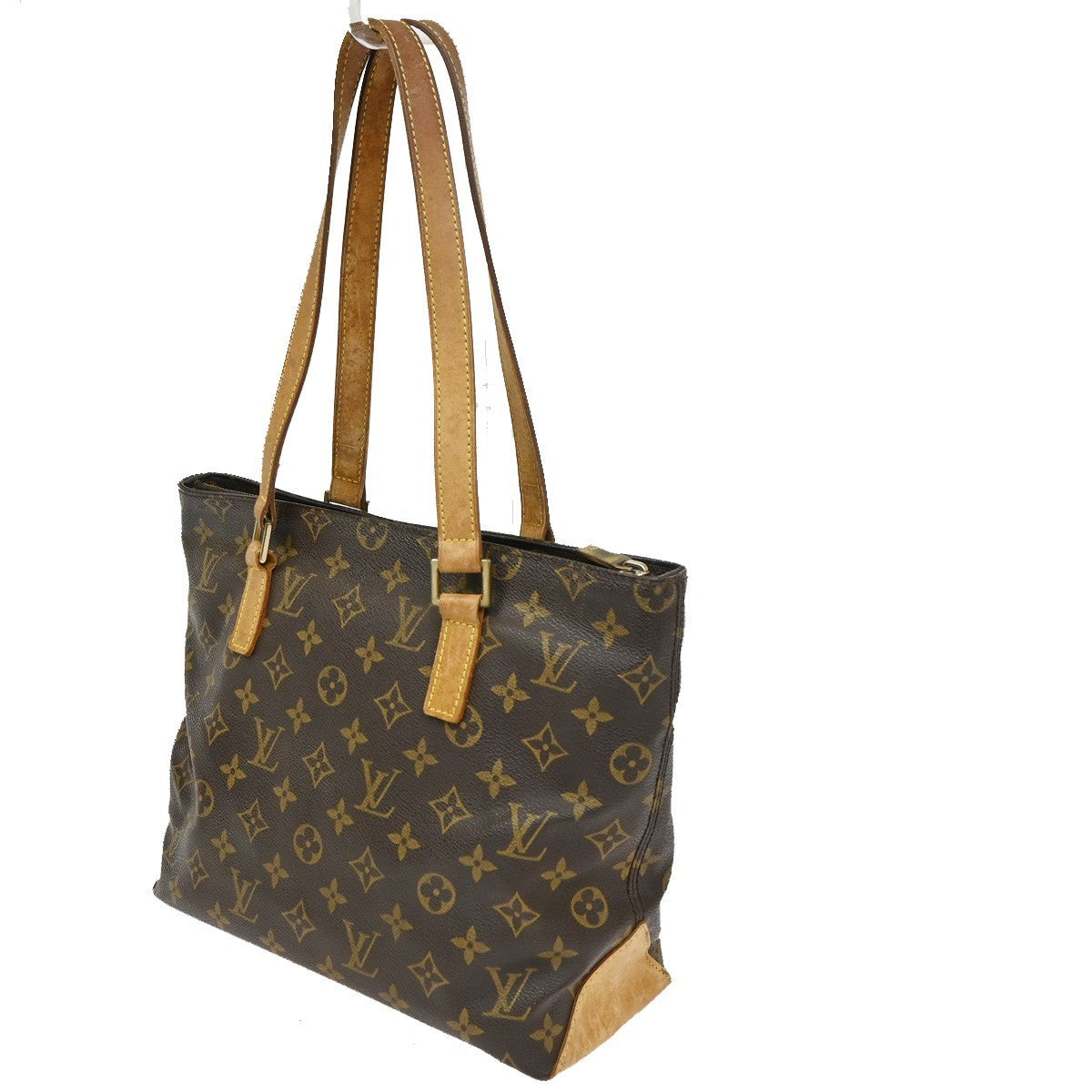 LOUIS VUITTON Cabas Piano Shoulder Bag Monogram Leather Brown M51148 80CA724