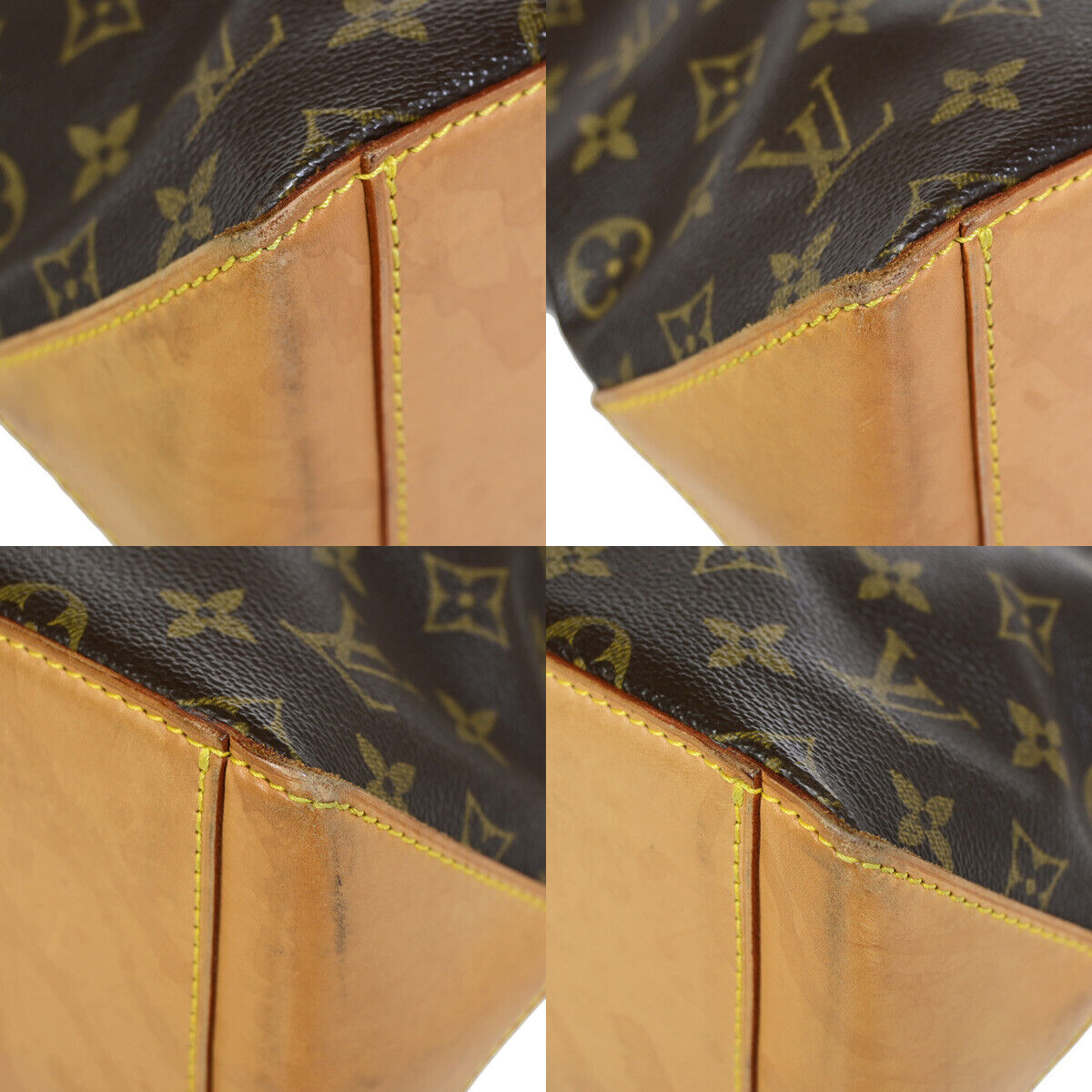 LOUIS VUITTON Cabas Piano Shoulder Bag Monogram Leather Brown M51148 11HB956