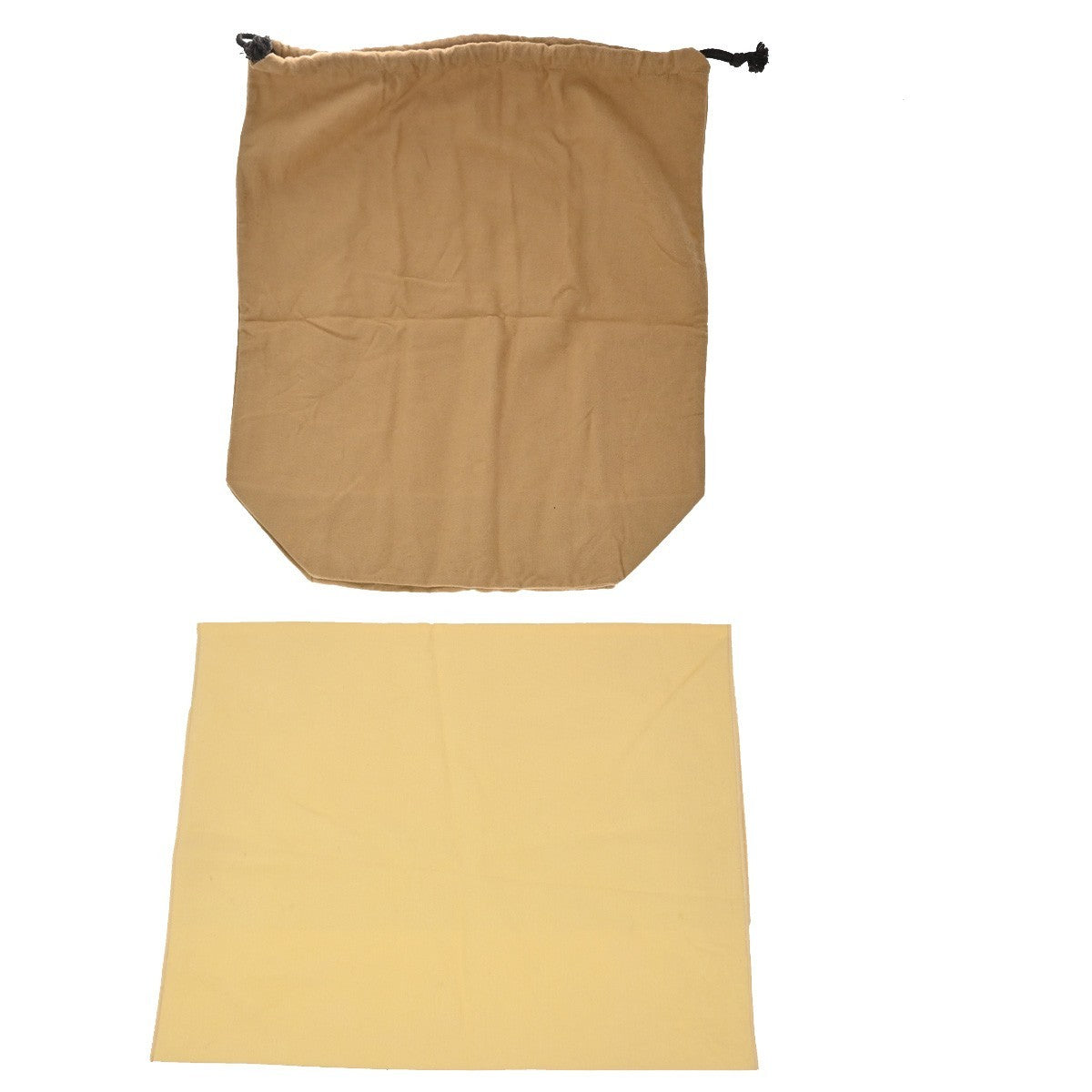 LOUIS VUITTON Logo 10 Set Dust Bag Drawstring Canvas Cotton Beige Brown 09KP189