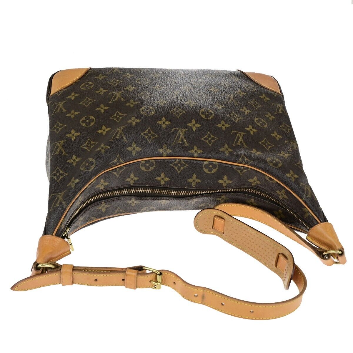 LOUIS VUITTON Boulogne 35 Shoulder Bag Monogram Leather Brown M51260 76YG593