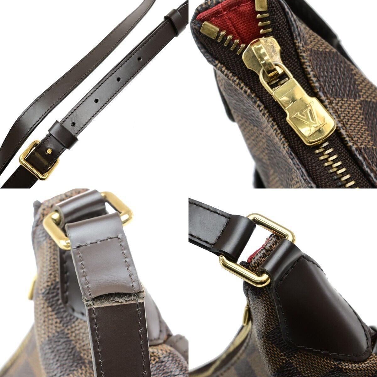 LOUIS VUITTON Bloomsbury PM Shoulder Bag Damier Leather Brown N42251 21EE040