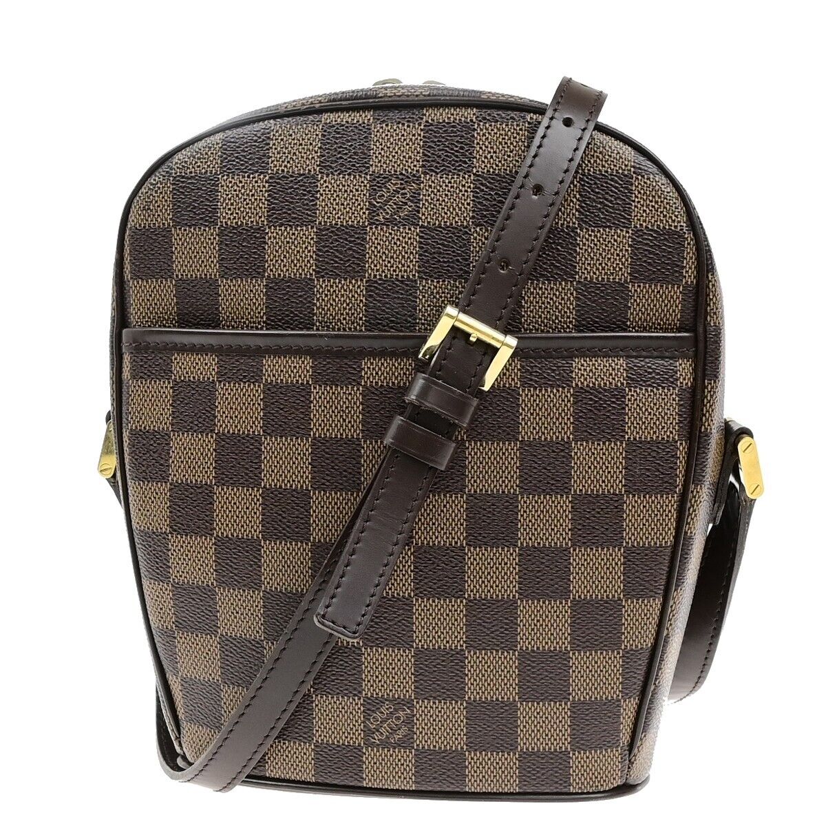 LOUIS VUITTON Ipanema PM Shoulder Bag Damier Ebene Leather Brown N51294 21EE034