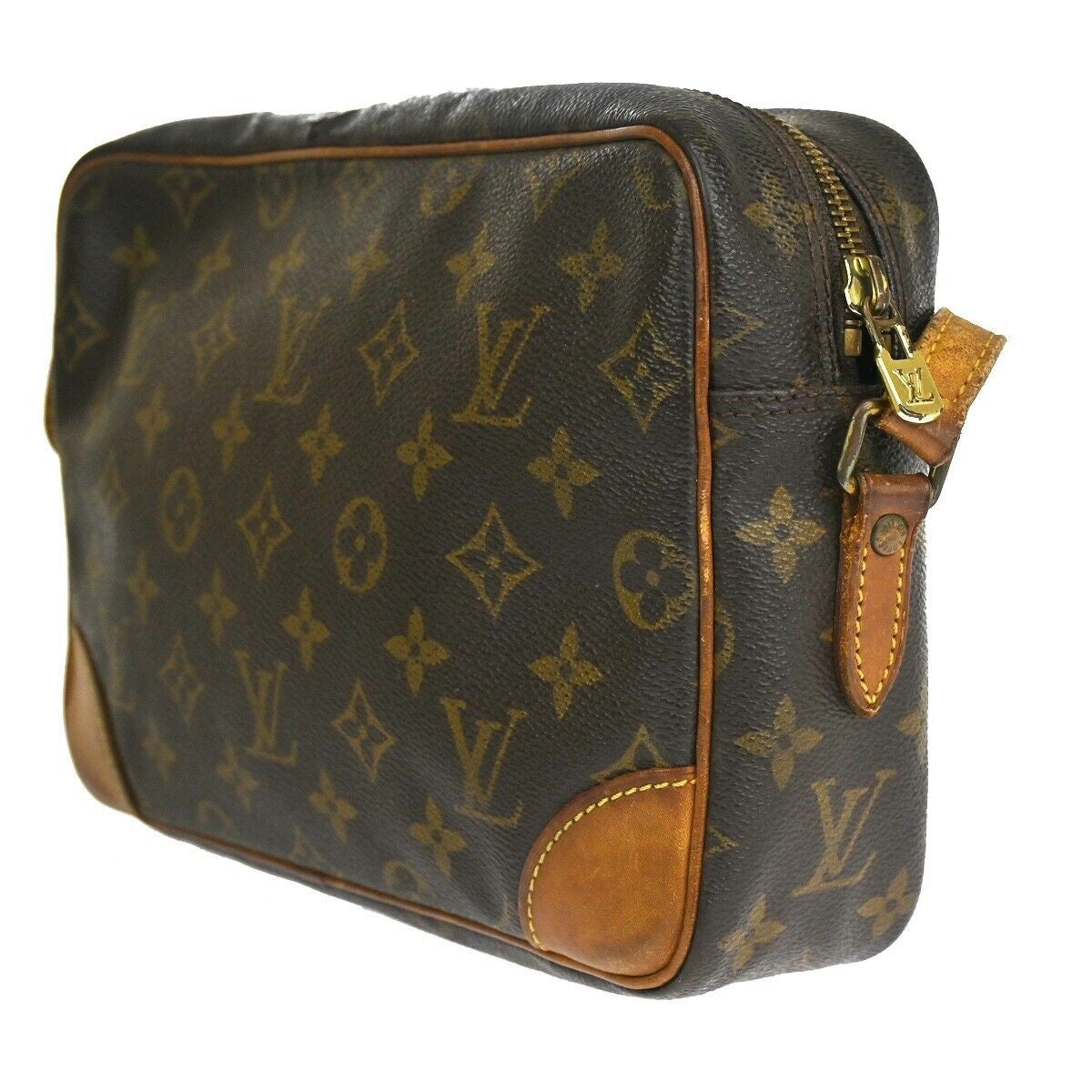 LOUIS VUITTON Trocadero 27 Shoulder Bag Monogram Leather Brown M51274 68YA913