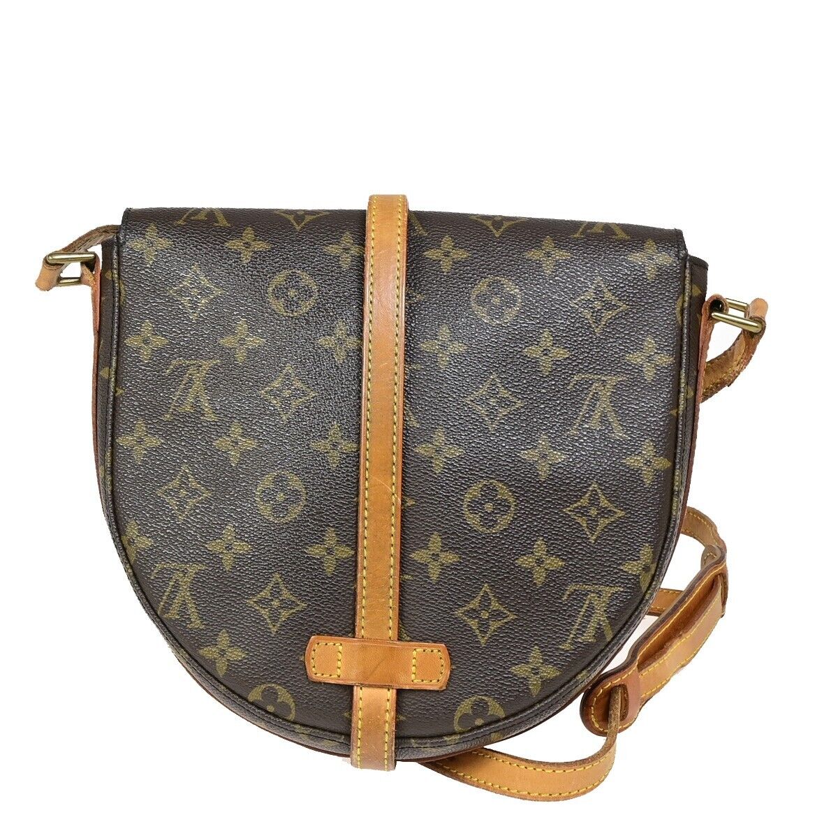 LOUIS VUITTONI Chantilly MM Shoulder Bag Monogram Leather Brown M51233 32FA606