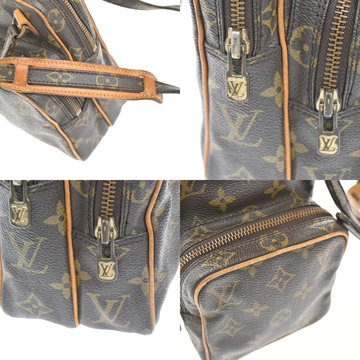 LOUIS VUITTON Mini Amazon Shoulder Bag Monogram Leather Brown M45238 32KC782