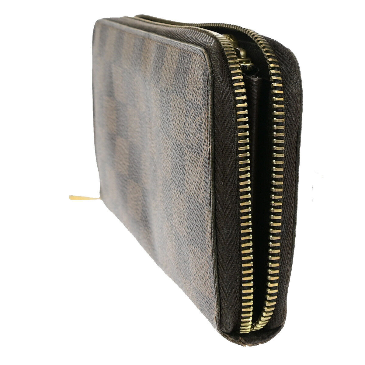 LOUIS VUITTON Zippy Wallet Zip Around Wallet Damier Ebene Brown N60015 09YG563