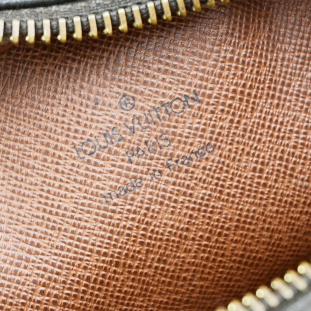 LOUIS VUITTON Danube Shoulder Bag Monogram Leather Brown France M45266 30ED775