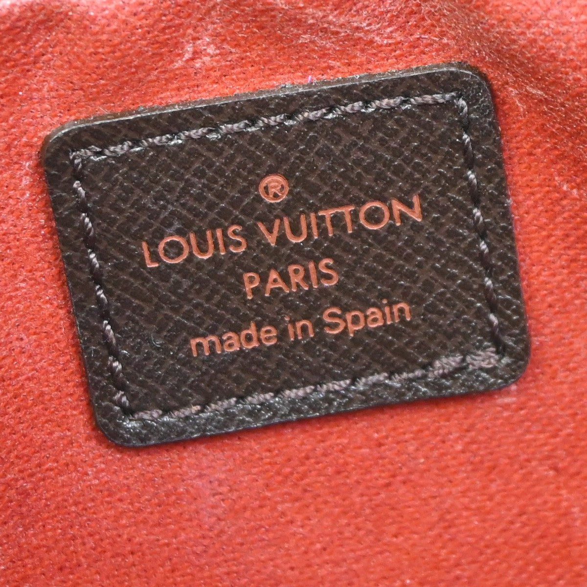 LOUIS VUITTON Trousse Toilette Clutch Hand Bag Damier Ebene Brown N47623 31YJ078