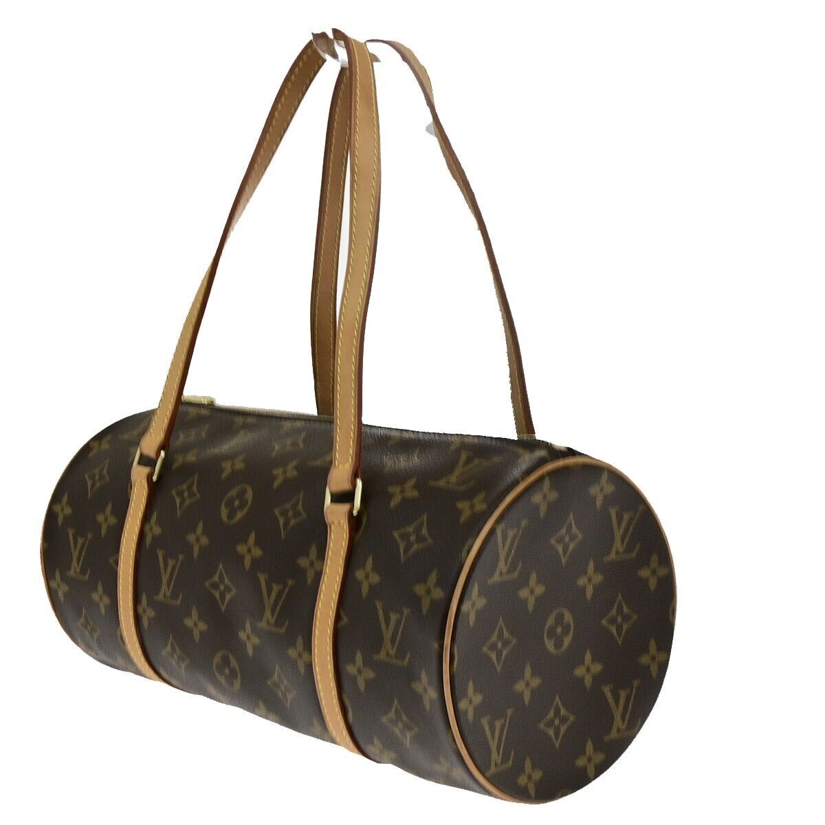 LOUIS VUITTON Logo PAPILLON 30 Hand Bag Monogram Leather Brown M51365 79ED446