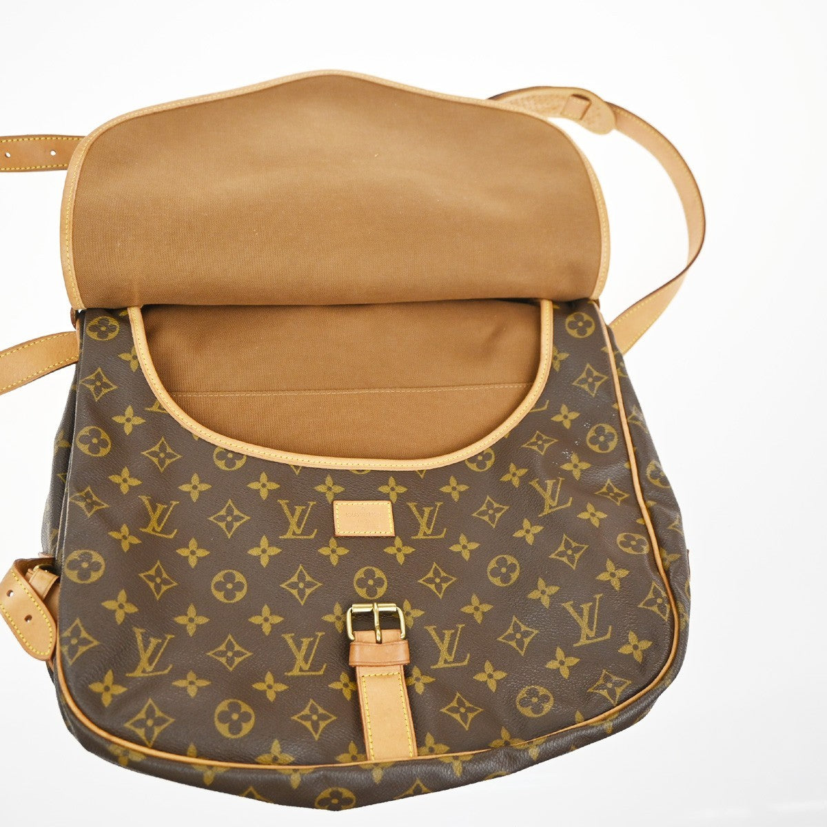 LOUIS VUITTON Saumur 35 Shoulder Bag Monogram Leather BN France M42254 96KC366