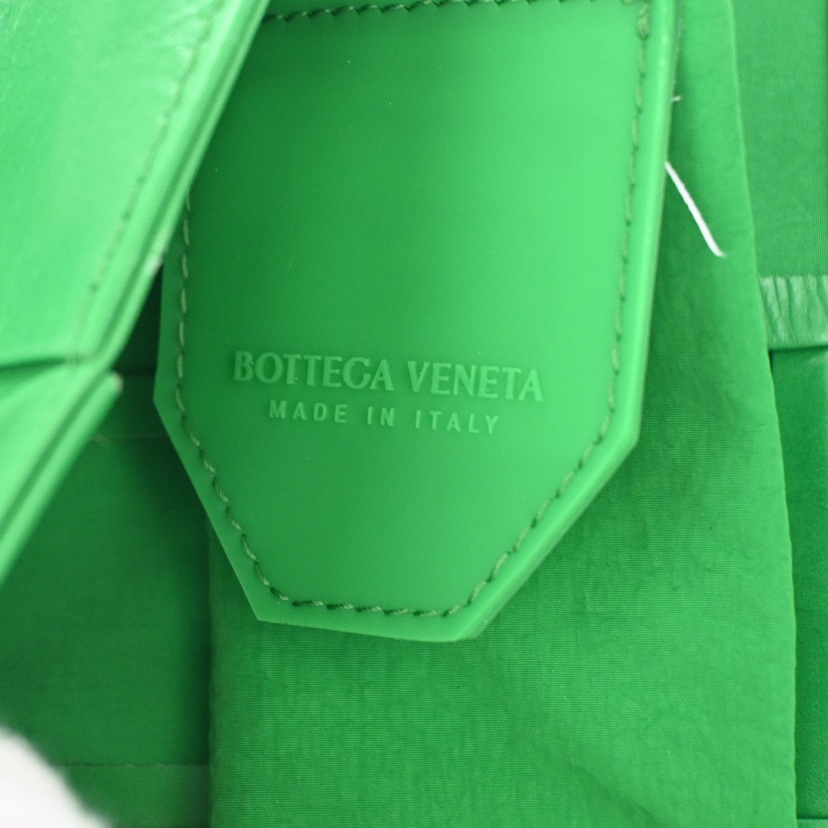 BOTTEGA VENETA Logo Candy Cassette Mini Shoulder Bag Leather Green Italy 79RQ072