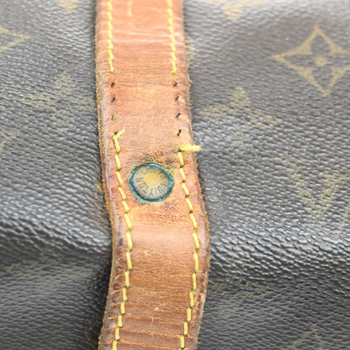 LOUIS VUITTON Logo Saumur 30 Shoulder Bag Monogram Leather Brown M42256 65MA627