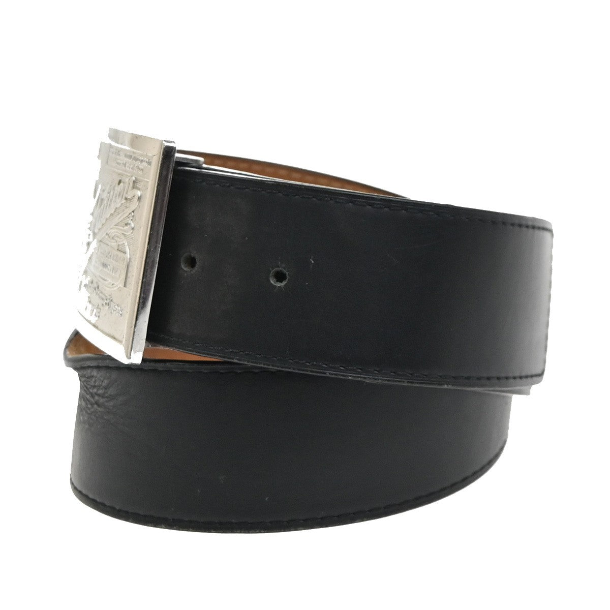 LOUIS VUITTON Ceinture Jeans Buckle Belt 80/32 Leather BK SR Spain M6812 63KC996