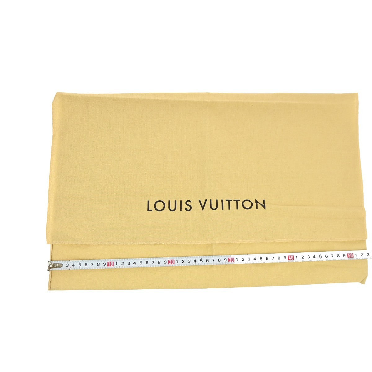 LOUIS VUITTON Logo 20 Set Drawstring Dust Bag Canvas Cotton Beige Brown 63EG383