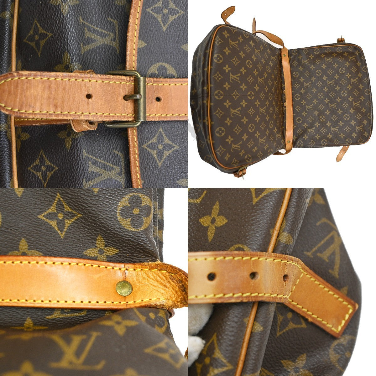 LOUIS VUITTON Saumur 35 Shoulder Bag Monogram Leather BN France M42254 83TA268