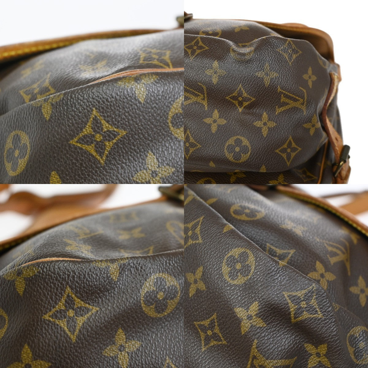 LOUIS VUITTON Saumur 35 Shoulder Bag Monogram Leather BN France M42254 87KC668