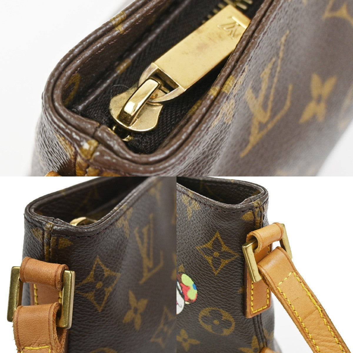 LOUIS VUITTON Trotteur Shoulder Bag Monogram Panda Leather BN M51241 638RQ026