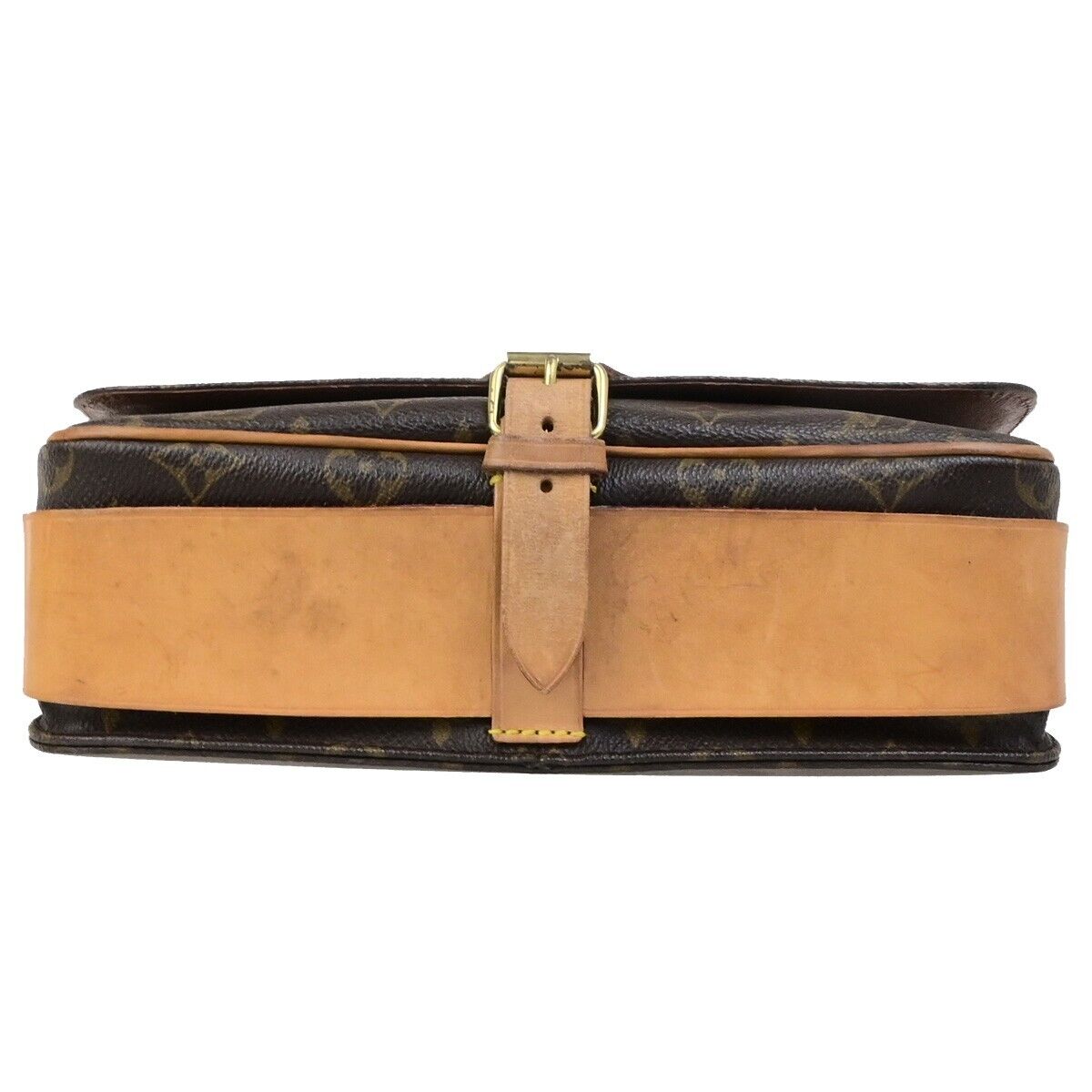LOUIS VUITTON Cartouchiere GM Shoulder Bag Monogram Leather Brown M51252 73ED379