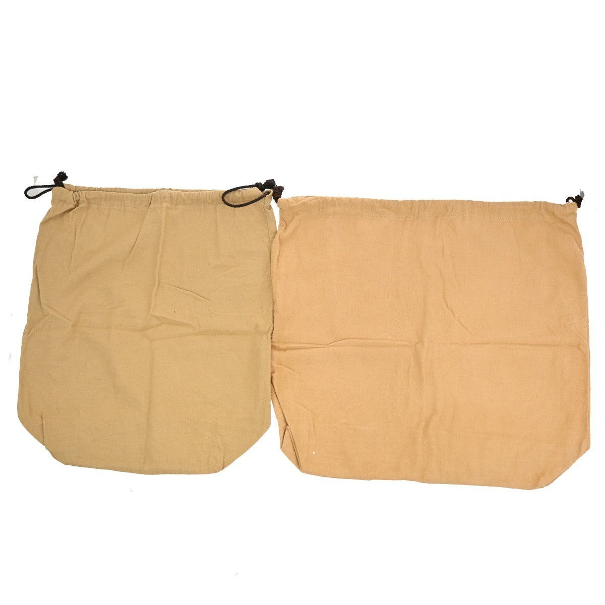 LOUIS VUITTON Logo 10 Set Dust Bag Drawstring Canvas Cotton Beige Brown 03KP134