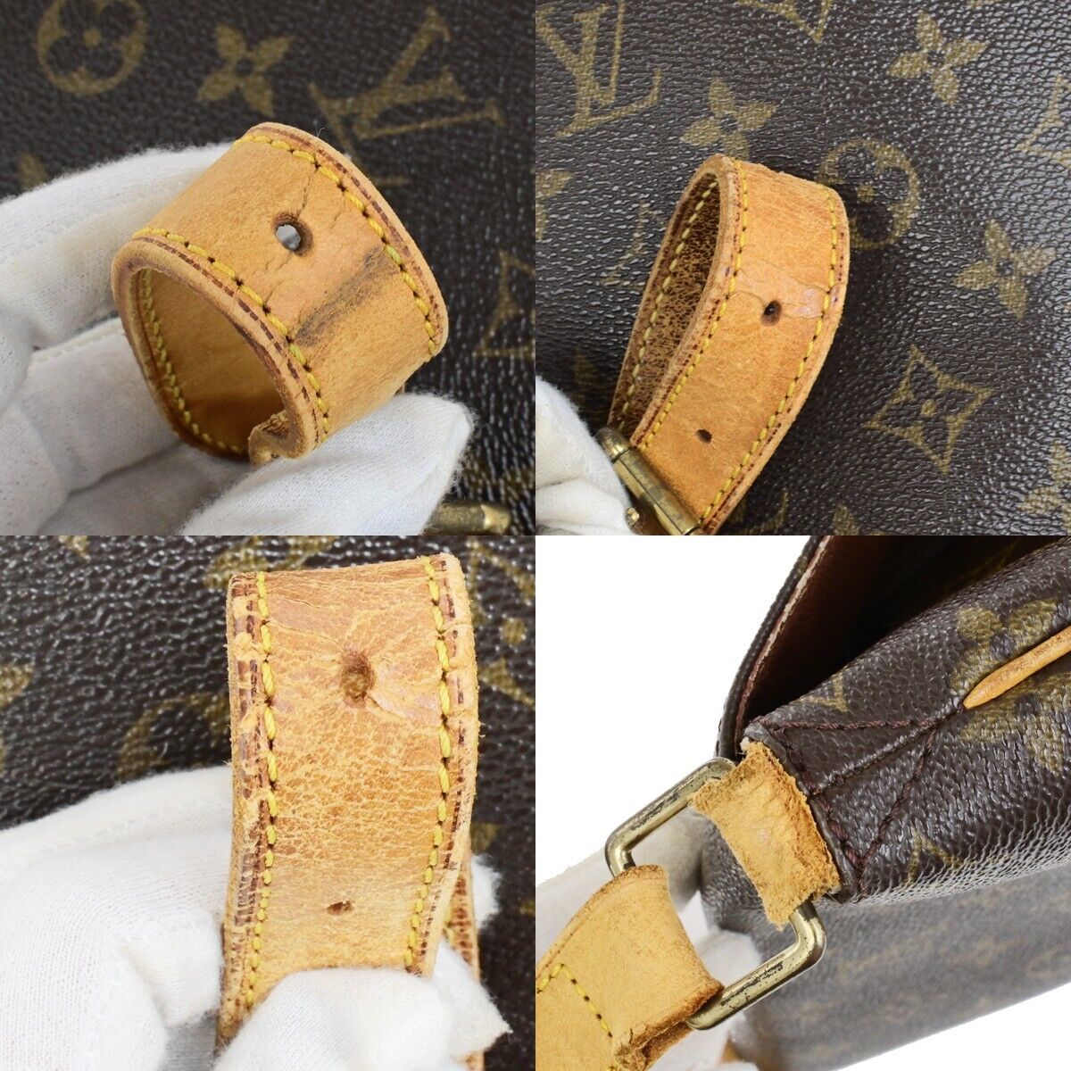 LOUIS VUITTON Musette Shoulder Bag Monogram Leather Brown Spain M51256 33FB533