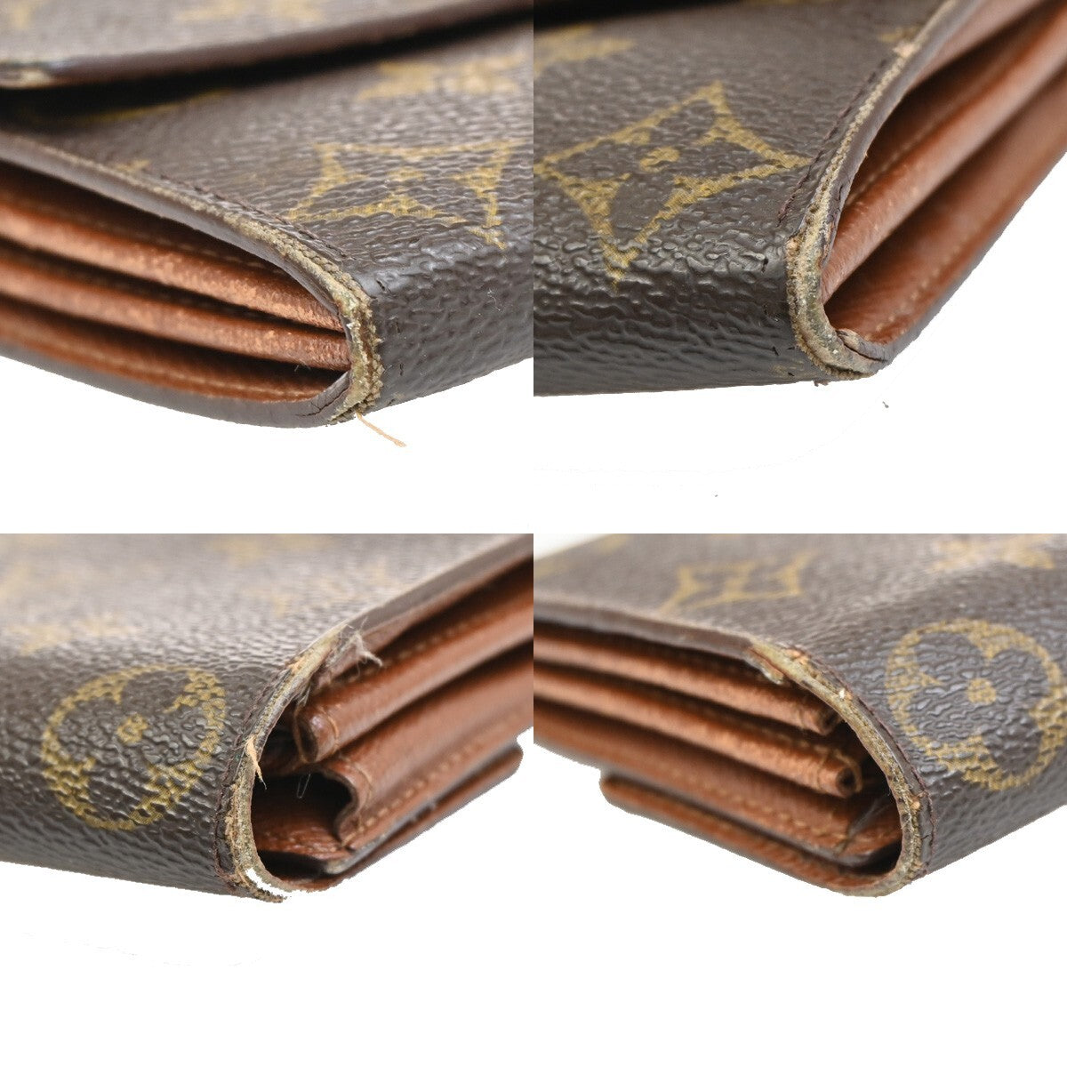 LOUIS VUITTON Porte Monnaie Credit Long Wallet Monogram Leather M61725 01FB564