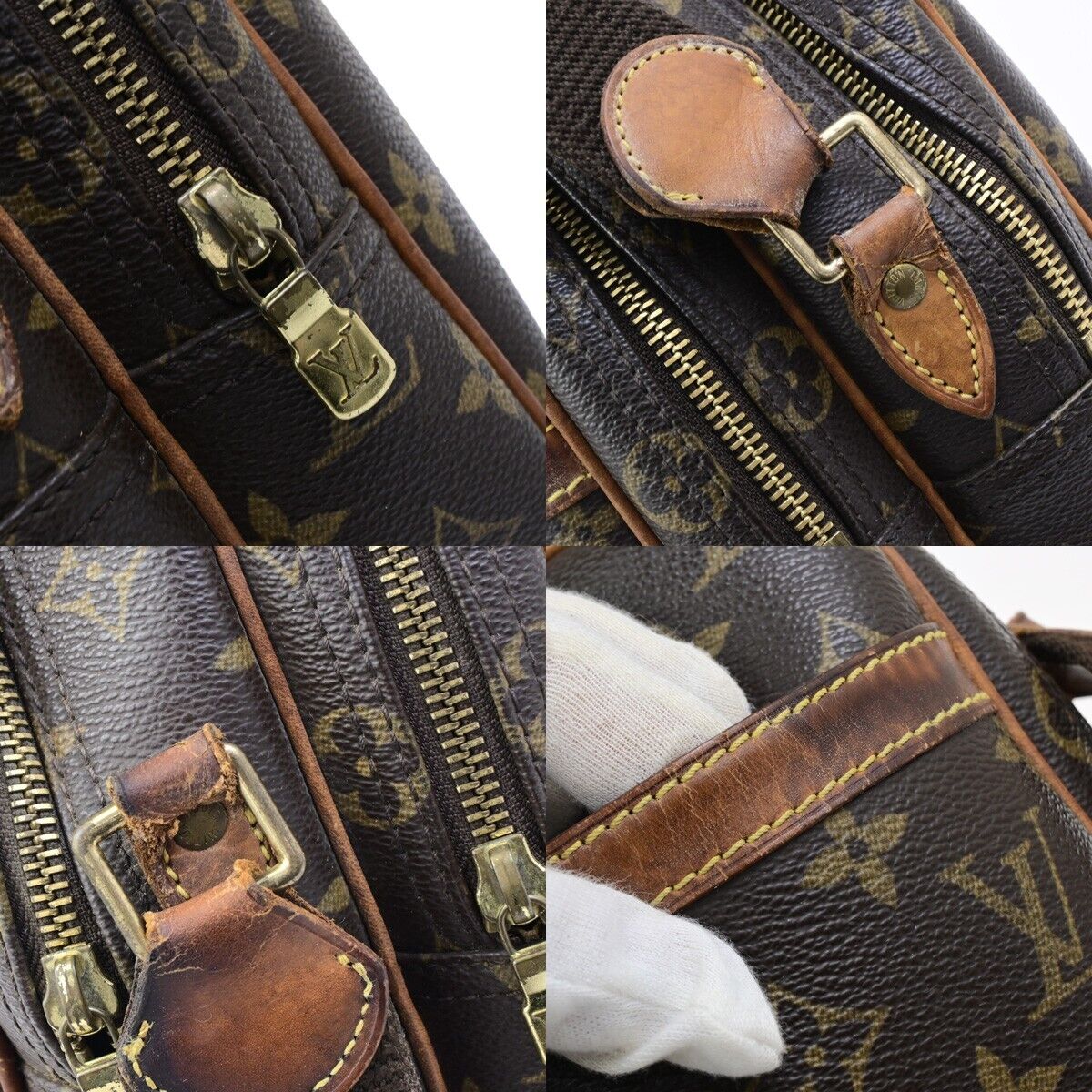 LOUIS VUITTON Reporter PM Crossbody Shoulder Bag Monogram Leather M45254 61ED309