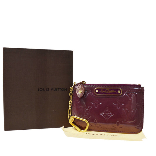 LOUIS VUITTON Pochette Cles Coin Wallet Monogram Vernis Violette M93560 69YC262
