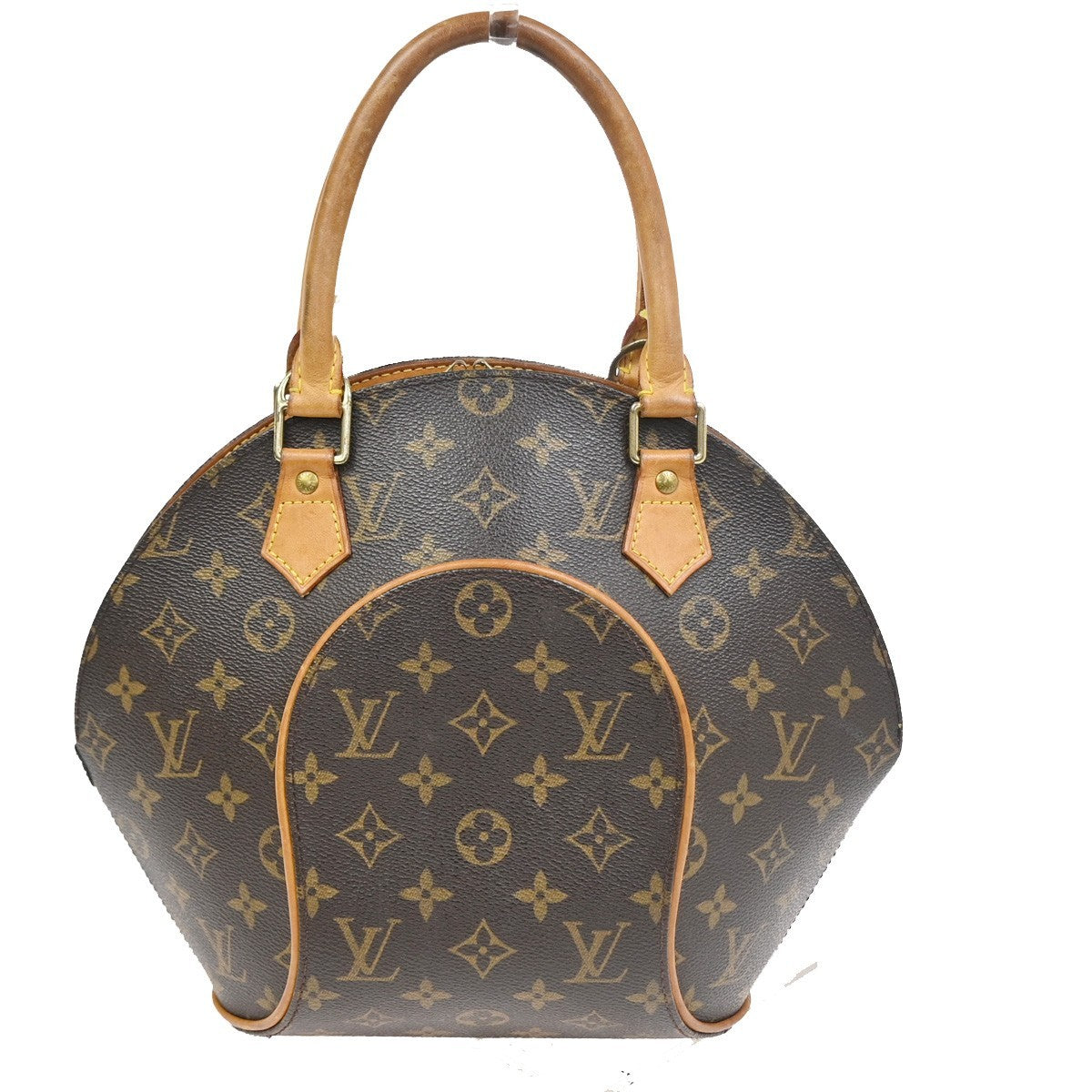 LOUIS VUITTON LV Logo Ellipse PM Hand Bag Monogram Leather Brown M51127 78CA828