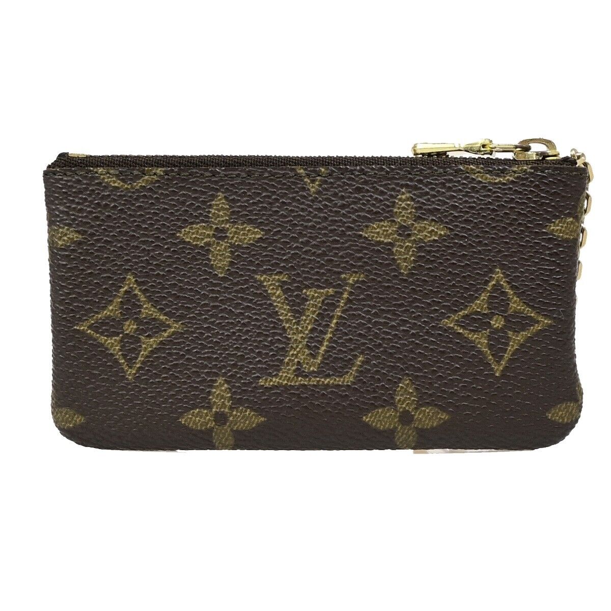 LOUIS VUITTON Pochette Cles Coin Wallet Monogram Leather Brown M62650 65EB803