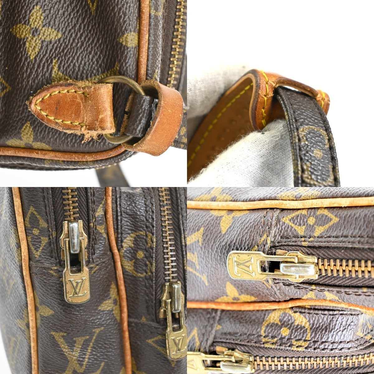 LOUIS VUITTON Mini Amazon Shoulder Bag Monogram Leather Brown M45238 33KC460