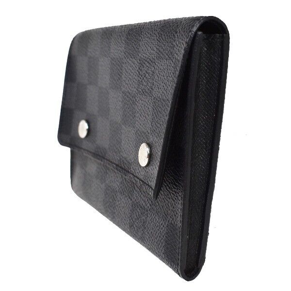 LOUIS VUITTON Portefeuille Compact Bifold Wallet Damier Graphite N63083 76MZ969