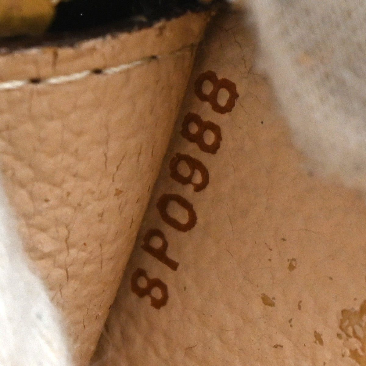 LOUIS VUITTON LV Logo Bucket GM Pouch Bag Monogram Leather Brown Gold 05EG201