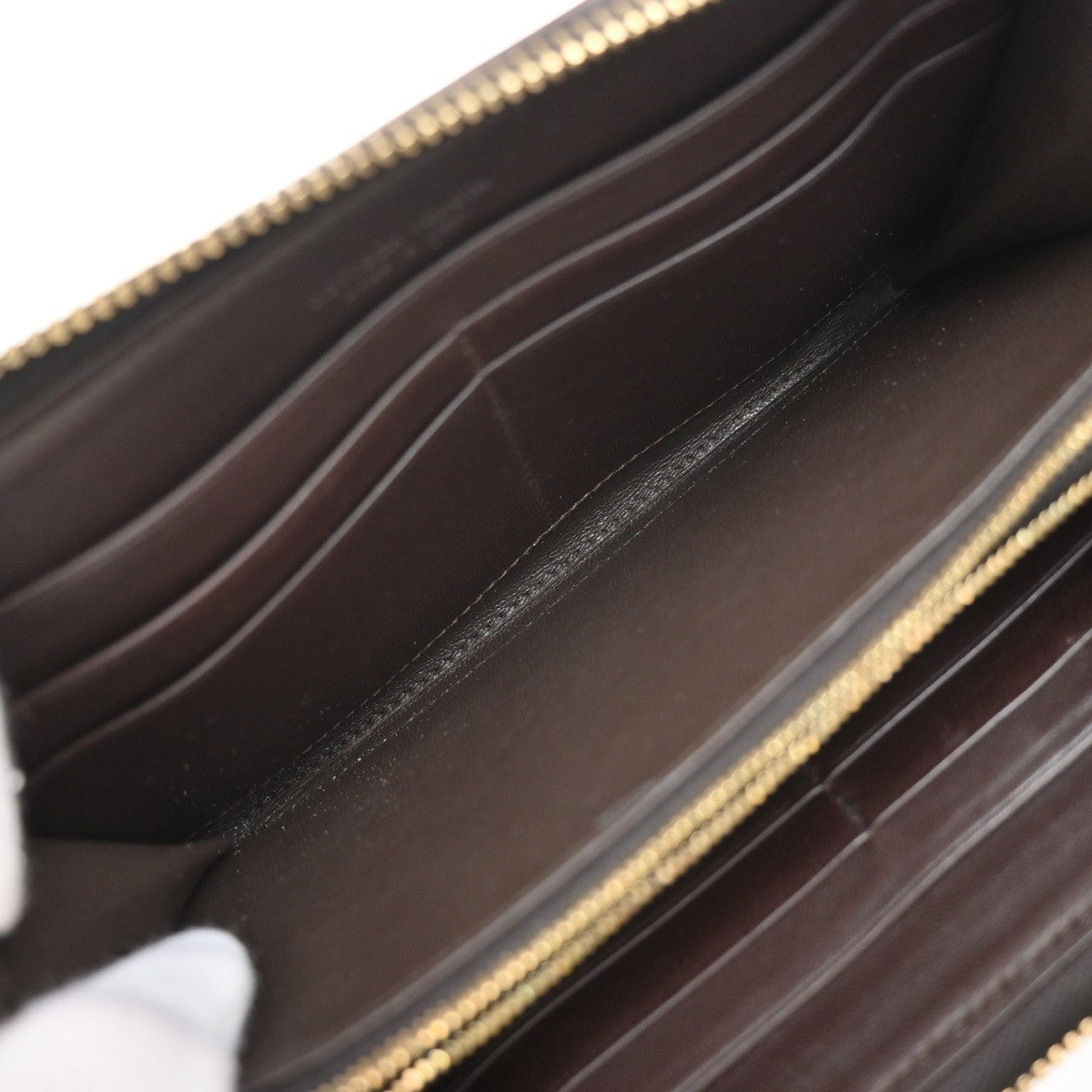 BOTTEGA VENETA Logo Intrecciato Long Zipper Around Wallet Leather Brown 65KP233
