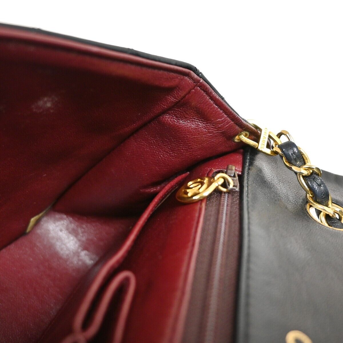 CHANEL CC Full Flap Matelasse 23 Chain Shoulder Bag Leather Black GHW 861RJ067