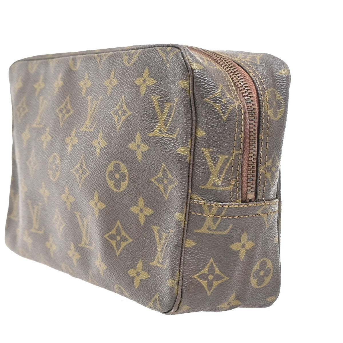 LOUIS VUITTON Trousse Toilette 28 Clutch Hand Bag Monogram Brown M47522 04MA282