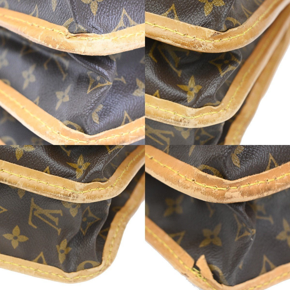LOUIS VUITTON LV Sac Kleber Shoulder Bag Monogram Leather Brown M58122 76KC406
