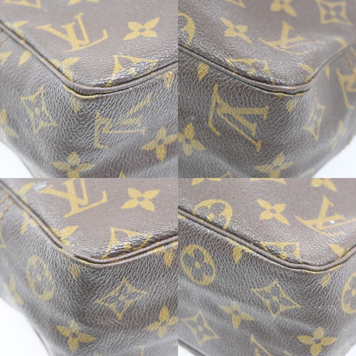 LOUIS VUITTON Trousse Toilette 28 Clutch Hand Bag Monogram Brown M47522 04MA282