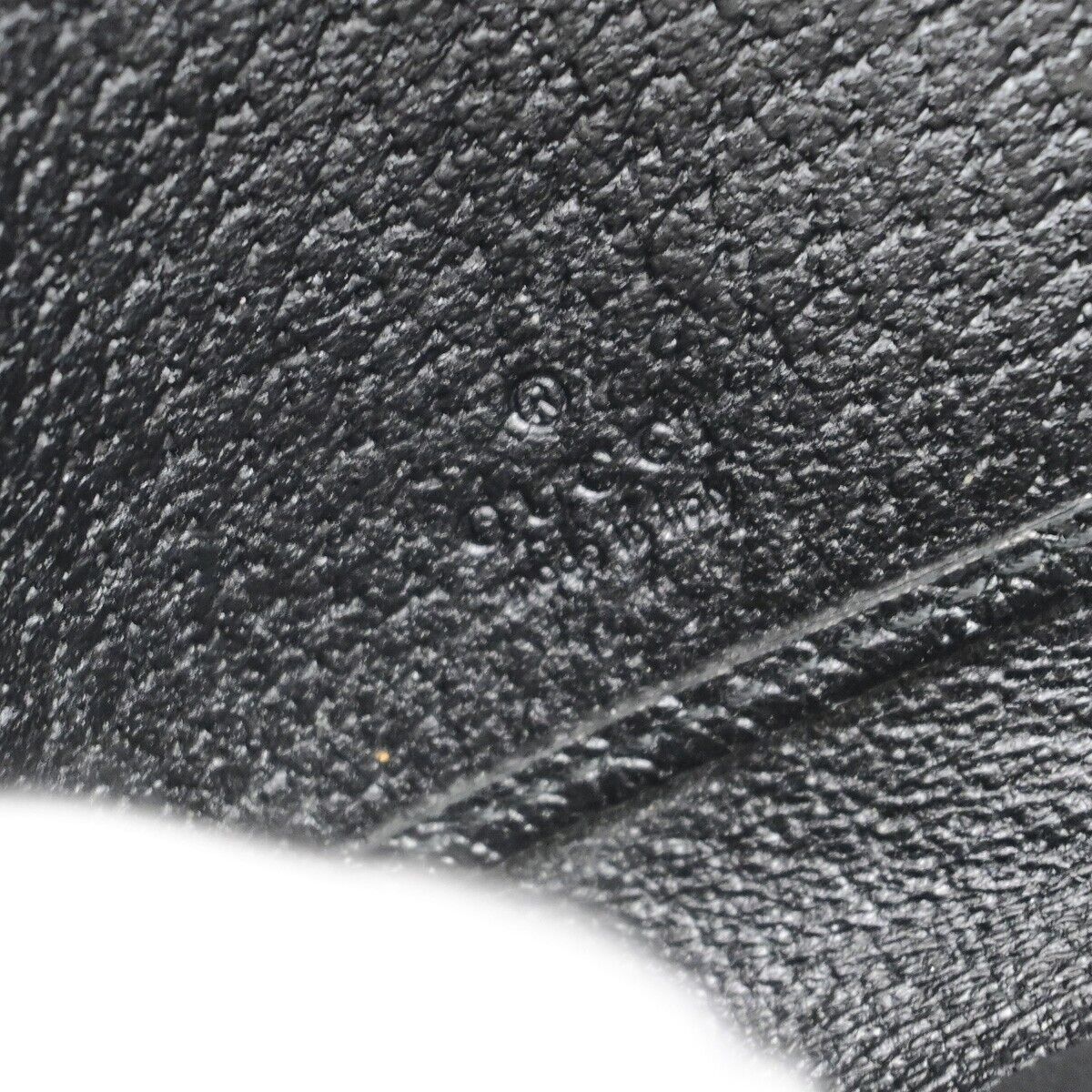 GUCCI Logo GG Pattern Zip Aroung Long Wallet Canvas Leather Black 62ED988