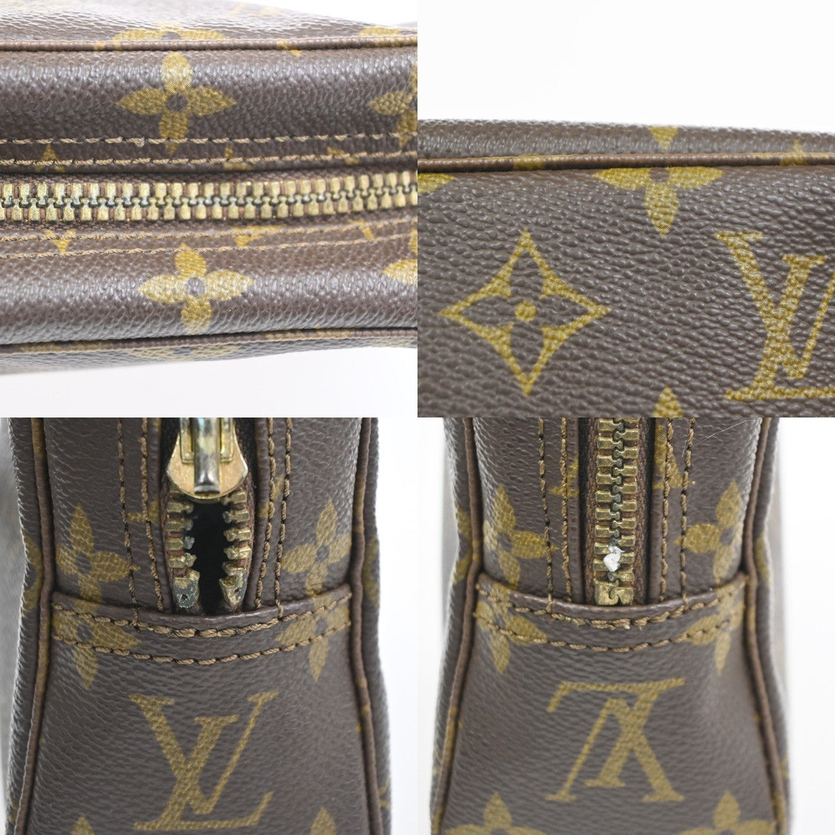LOUIS VUITTON Trousse Toilette 18 Clutch Hand Bag Monogram Brown M47526 61CA760