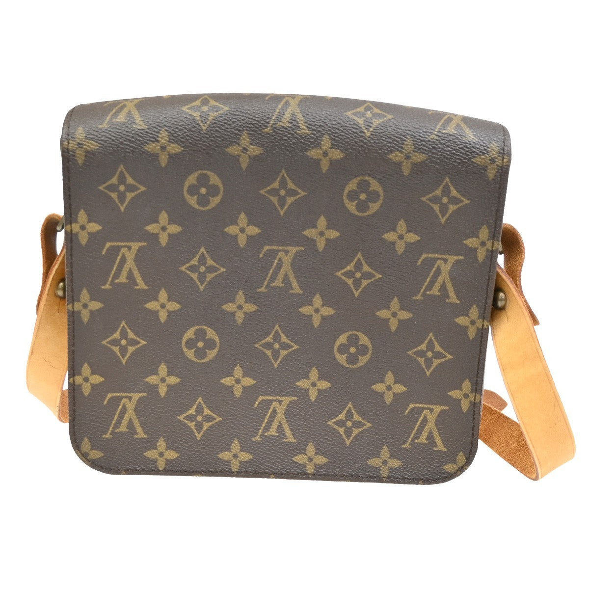 LOUIS VUITTON Cartouchiere MM Shoulder Bag Monogram Leather Brown M51253 83TA119