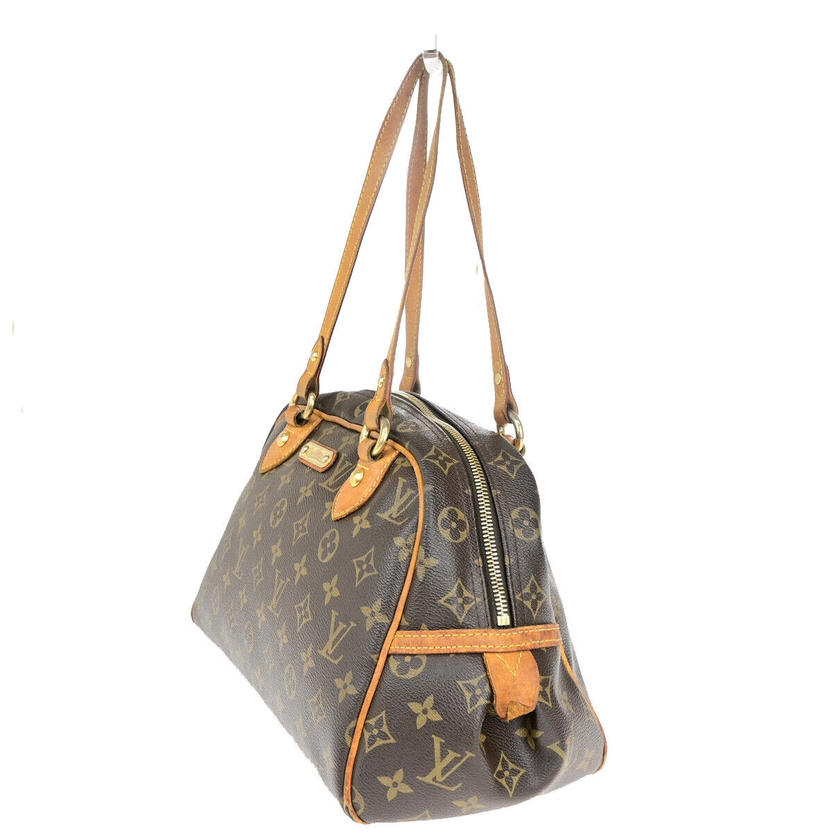 LOUIS VUITTON Montorgueil PM Shoulder Bag Monogram Leather Brown M95565 85SJ491