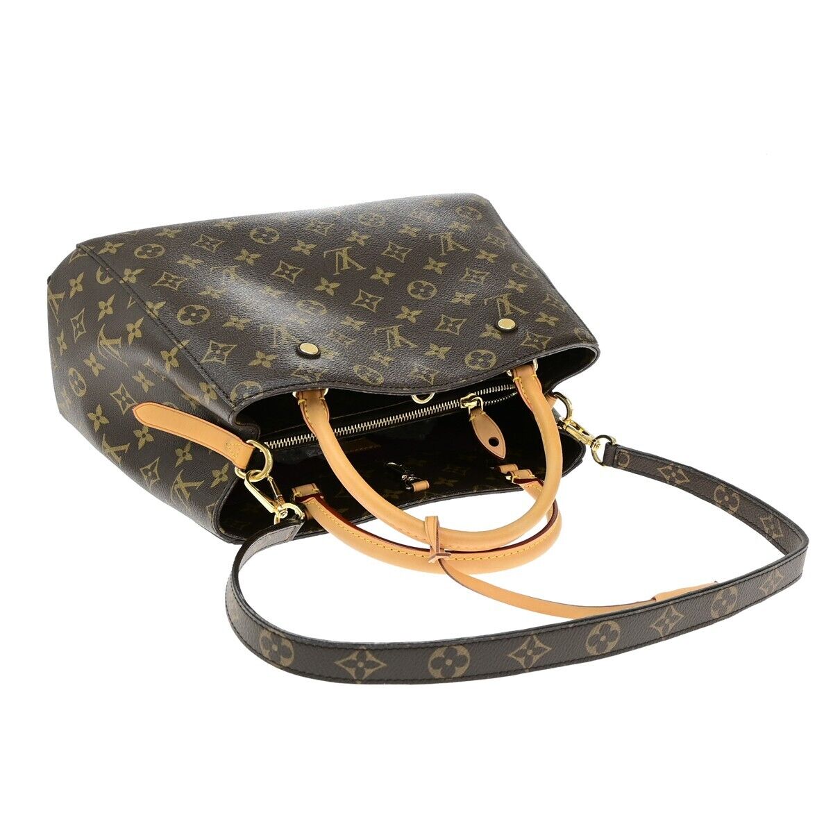 LOUIS VUITTON Montaigne MM 2Way Shoulder Bag Monogram Leather BN M41056 652RF220