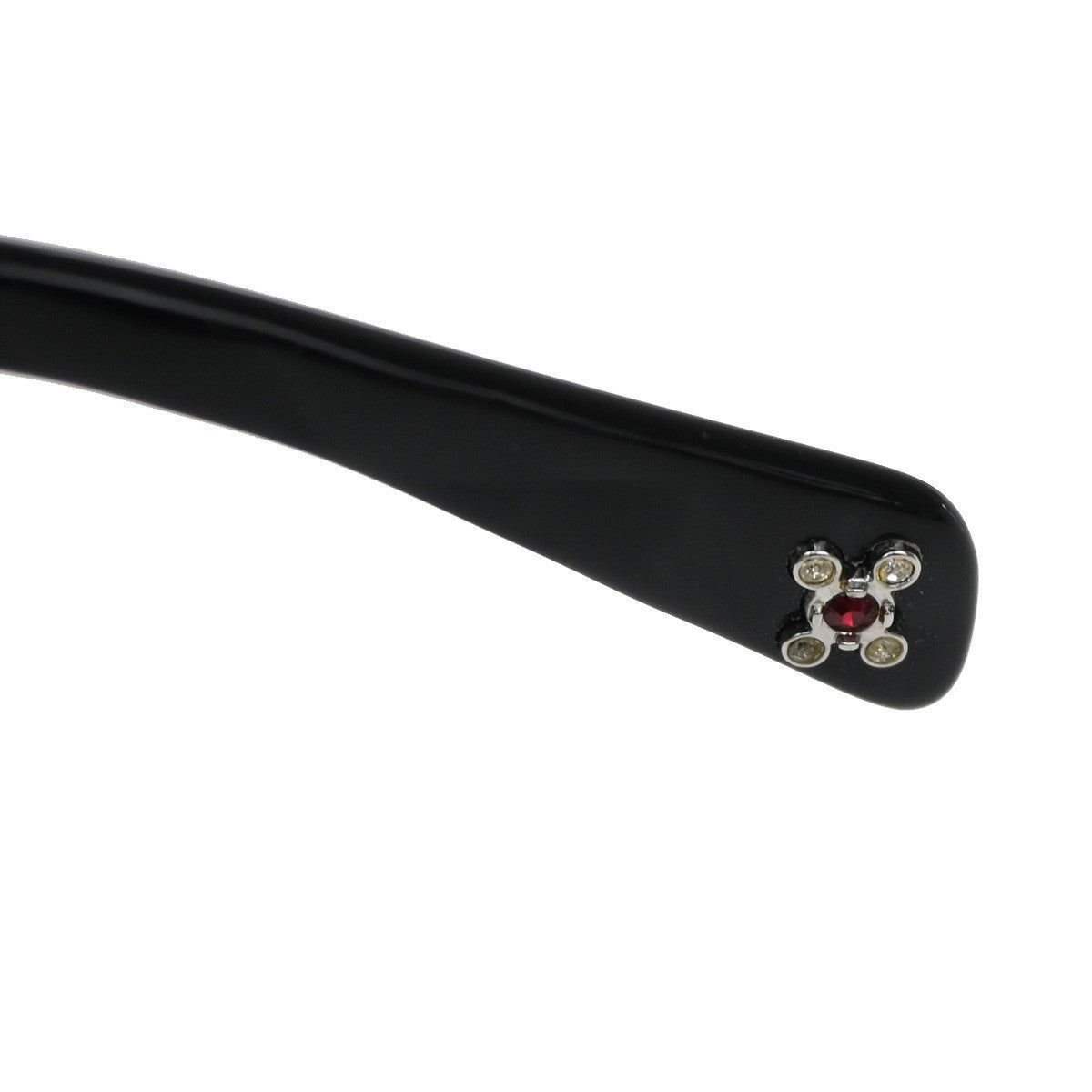 CHANEL CC Logo Sunglasses Eye Wear Rhinestone Plastic Black 5149-B-A  63RL484