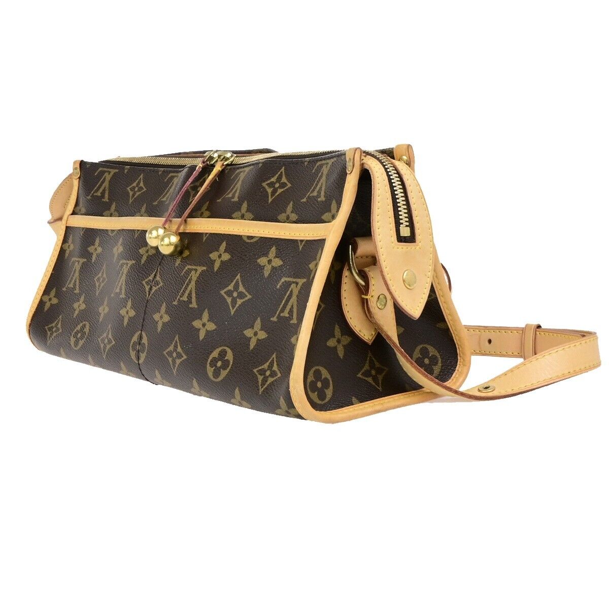 LOUIS VUITTON LV Popincourt Long Shoulder Bag Monogram Brown M40008 24ED186