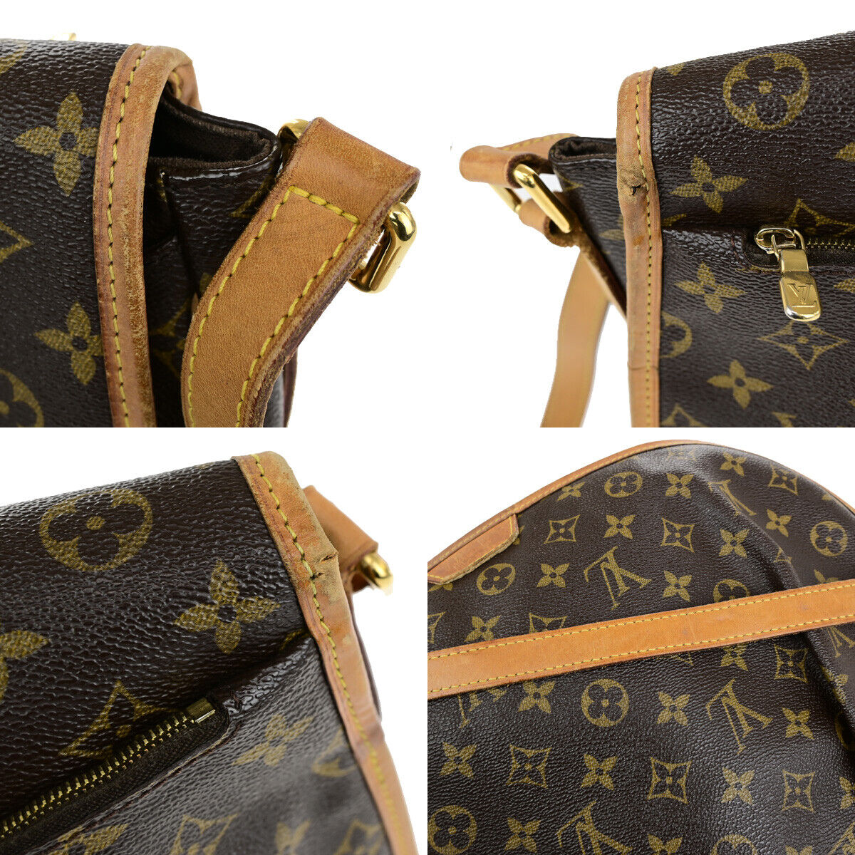 LOUIS VUITTON Menilmontant MM Shoulder Bag Monogram Leather BN M40473 85YG610