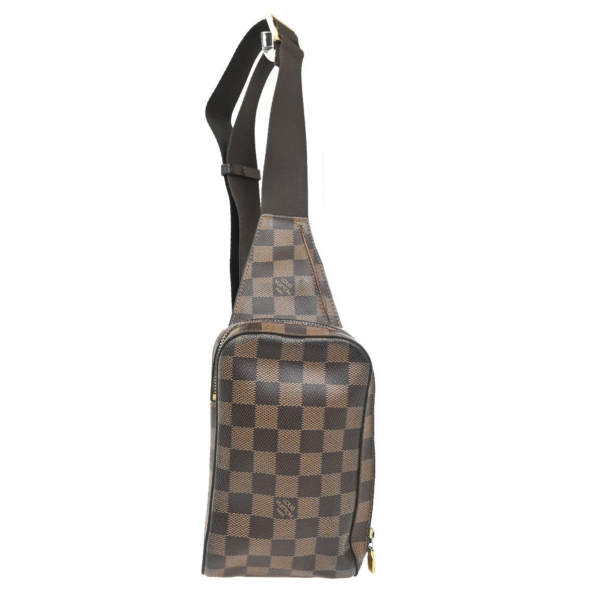 LOUIS VUITTON Geronimos Bum Body Bag Damier Leather Brown Spain N51994 71ZA286