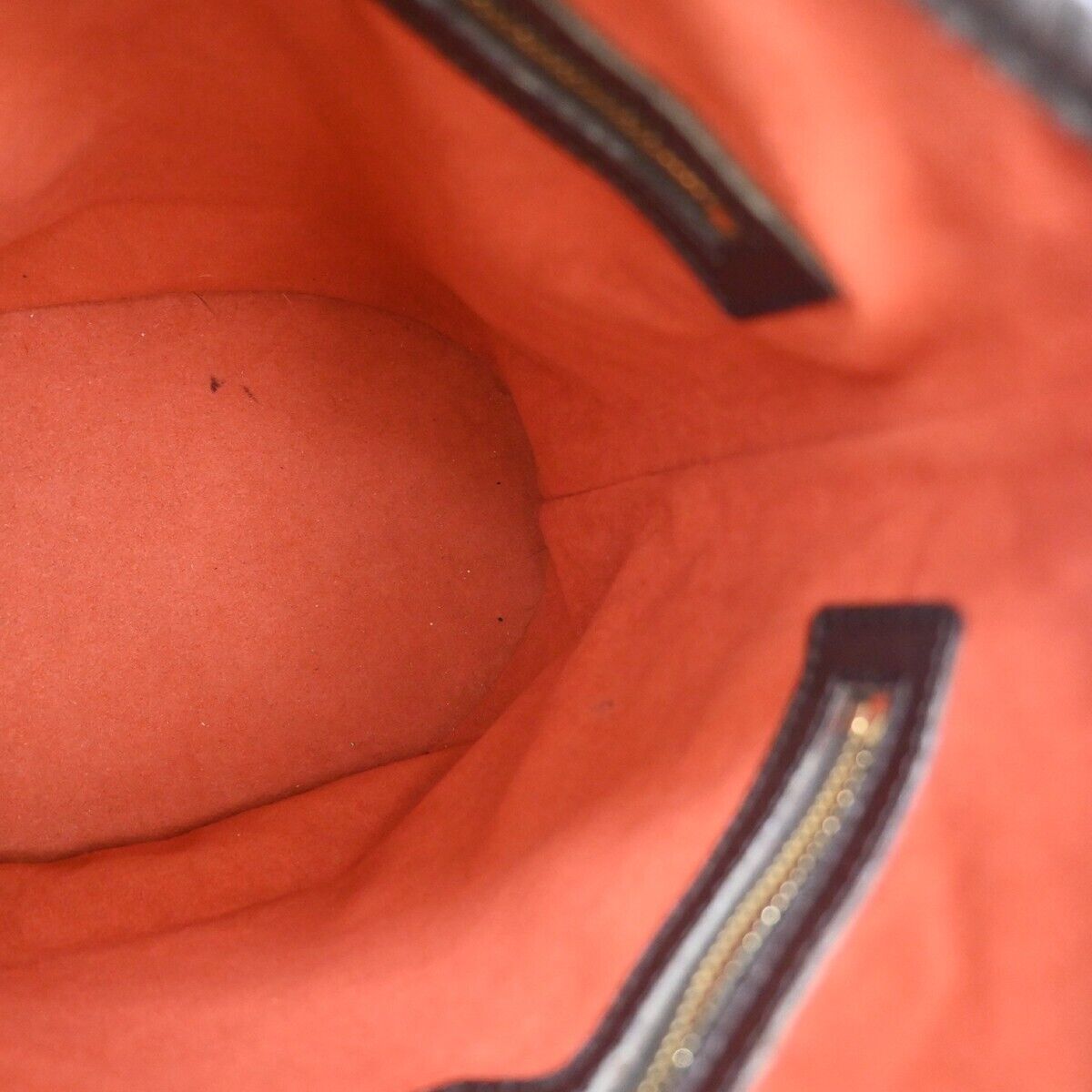 LOUIS VUITTON Marais Shoulder Bag Damier Ebene Leather Brown N42240 84EA283