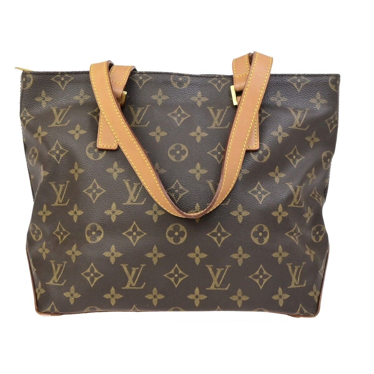 LOUIS VUITTON Cabas Piano Shoulder Bag Monogram Leather Brown M51148 73ED378