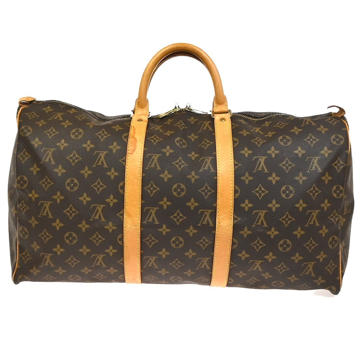 1.Live LOUIS VUITTON Keepall 50 Travel Hand Bag Monogram Leather M41426 16YH913